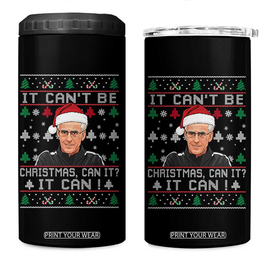 Christmas McCarthy It Cant Be 4 in 1 Can Cooler Tumbler Retro Football Fan Ugly Xmas TS10 One Size: 16 oz Black Print Your Wear