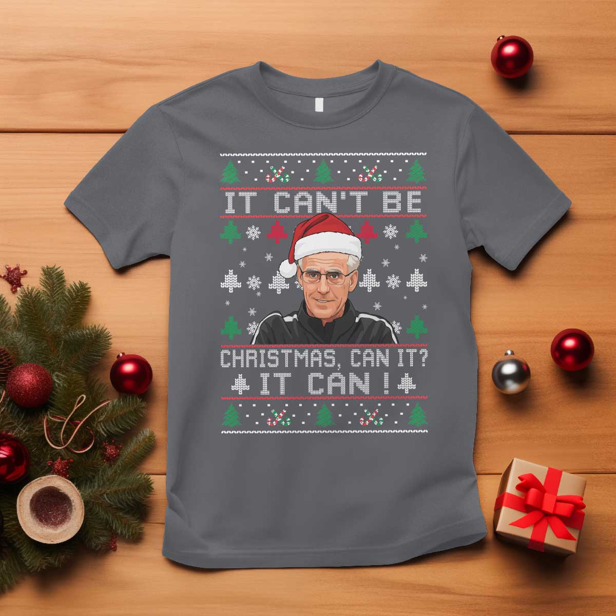 Christmas McCarthy It Cant Be T Shirt Retro Football Fan Ugly Xmas TS10 Charcoal Print Your Wear