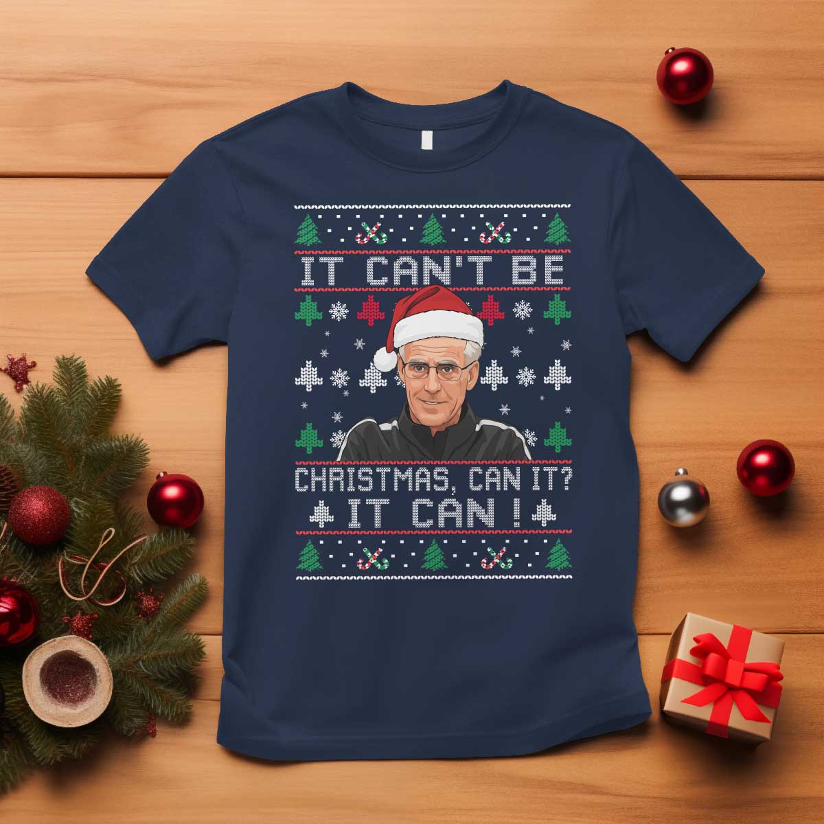Christmas McCarthy It Cant Be T Shirt Retro Football Fan Ugly Xmas TS10 Navy Print Your Wear