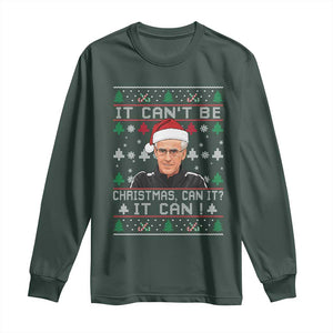 Christmas McCarthy It Cant Be Long Sleeve Shirt Retro Football Fan Ugly Xmas TS10 Dark Forest Green Print Your Wear