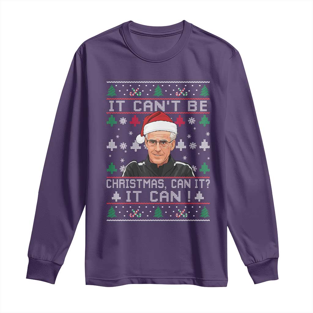 Christmas McCarthy It Cant Be Long Sleeve Shirt Retro Football Fan Ugly Xmas TS10 Purple Print Your Wear