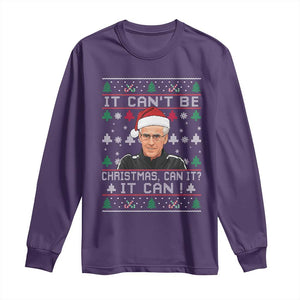 Christmas McCarthy It Cant Be Long Sleeve Shirt Retro Football Fan Ugly Xmas TS10 Purple Print Your Wear