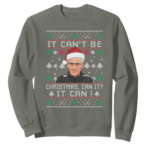Christmas McCarthy It Cant Be Sweatshirt Retro Football Fan Ugly Xmas TS10 Military Green Print Your Wear