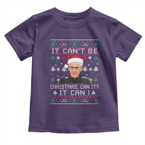 Christmas McCarthy It Cant Be Toddler T Shirt Retro Football Fan Ugly Xmas TS10 Purple Print Your Wear