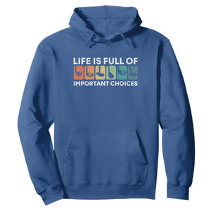 Life is Full of Important Choices Hoodie Funny Retro Golfing Clubs Golf Lover Gift TS10 Royal Blue Print Your Wear