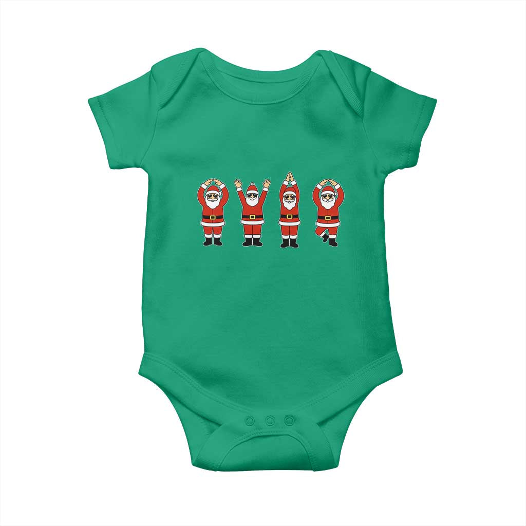Santa O-H-I-O State Baby Onesie Funny Santa Christmas Ohio Midwestern Party Team TS10 Irish Green Print Your Wear
