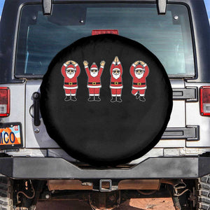 Santa O-H-I-O State Spare Tire Cover Funny Santa Christmas Ohio Midwestern Party Team TS10 No hole Black Print Your Wear