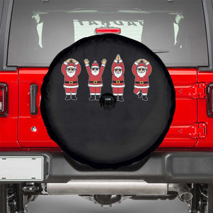 Santa O-H-I-O State Spare Tire Cover Funny Santa Christmas Ohio Midwestern Party Team TS10 Black Print Your Wear
