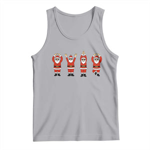Santa O-H-I-O State Tank Top Funny Santa Christmas Ohio Midwestern Party Team TS10 Athletic Heather Print Your Wear