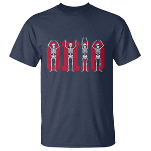 O-H-I-O State T Shirt Funny Skeletons Ohio Vintage Halloween Team TS10 Navy Print Your Wear