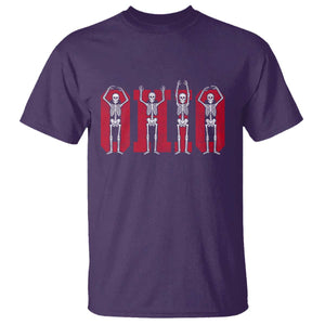 O-H-I-O State T Shirt Funny Skeletons Ohio Vintage Halloween Team TS10 Purple Print Your Wear