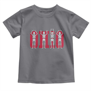 O-H-I-O State Toddler T Shirt Funny Skeletons Ohio Vintage Halloween Team TS10 Charcoal Print Your Wear