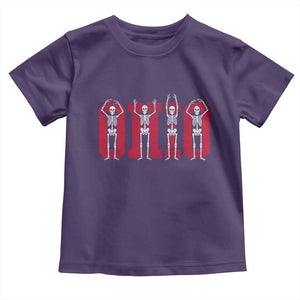 O-H-I-O State Toddler T Shirt Funny Skeletons Ohio Vintage Halloween Team TS10 Purple Print Your Wear