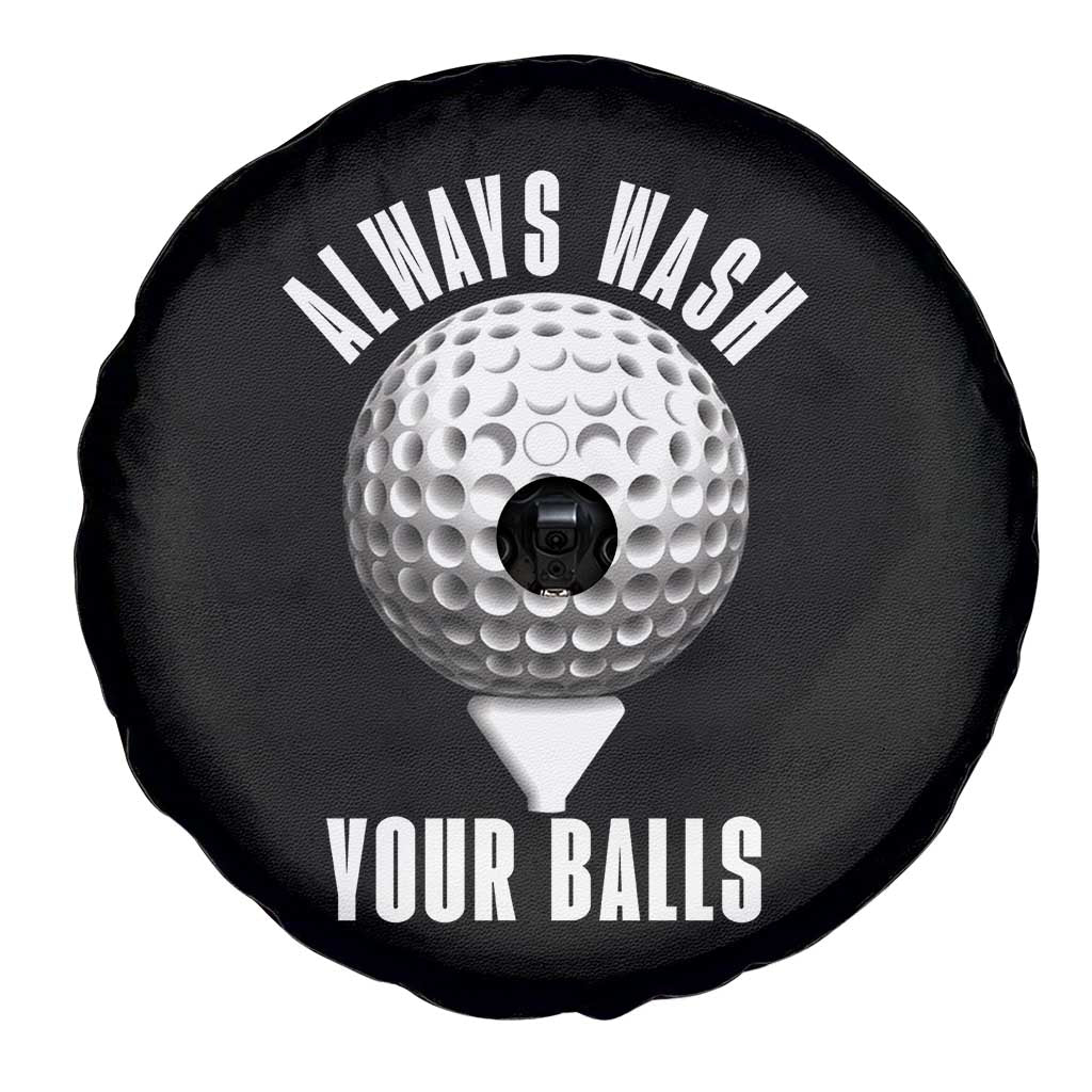 Funny Golf Spare Tire Cover Always Wash Your Balls Meme TS10 Print Your Wear