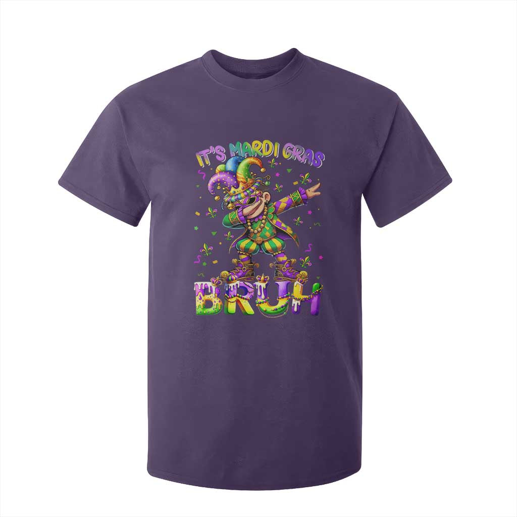 It's Mardi Gras Bruh T Shirt For Kid Dabbing Boy Kids TS10 Purple Print Your Wear
