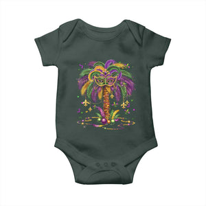 Mardi Gras Bead Tree Baby Onesie Carnival New Orleans Hawaiian Tropical Palm Tree 2025 TS10 Print Your Wear