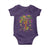 Mardi Gras Bead Tree Baby Onesie Carnival New Orleans Hawaiian Tropical Palm Tree 2025 TS10 Purple Print Your Wear