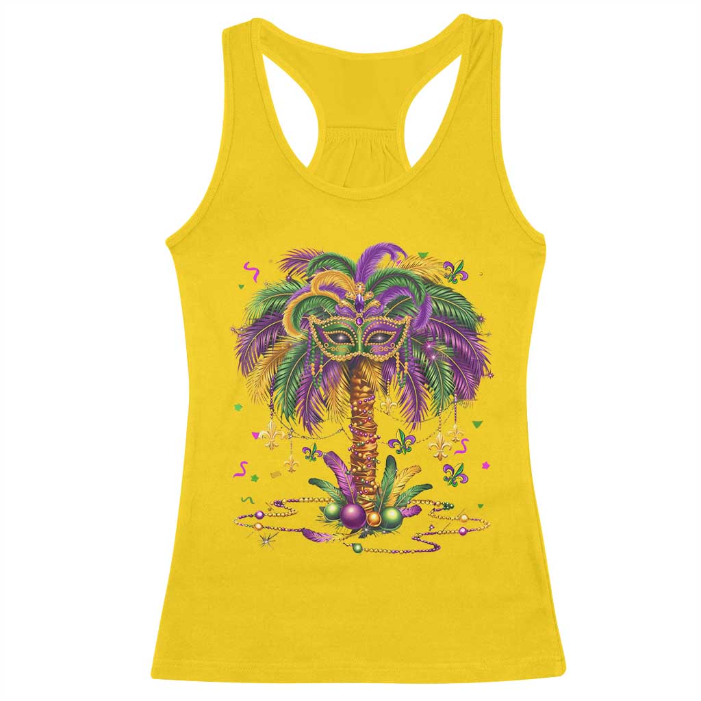Mardi Gras Bead Tree Racerback Tank Top Carnival New Orleans Hawaiian Tropical Palm Tree 2025 TS10 Daisy Print Your Wear