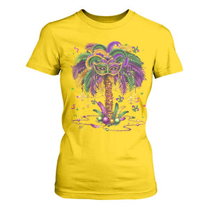 Mardi Gras Bead Tree T Shirt For Women Carnival New Orleans Hawaiian Tropical Palm Tree 2025 TS10 Daisy Print Your Wear