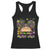 Little Miss Mardi Gras Afro Messy Bun Girls Racerback Tank Top TS10 Black Print Your Wear