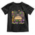 Little Miss Mardi Gras Afro Messy Bun Girls Toddler T Shirt TS10 Black Print Your Wear