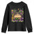 Little Miss Mardi Gras Afro Messy Bun Girls Youth Sweatshirt TS10 Black Print Your Wear