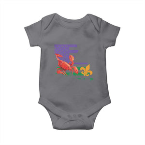 Louisiana Baby Onesie Louisiana New Orleans Party Custume Beads TS10 Charcoal Print Your Wear