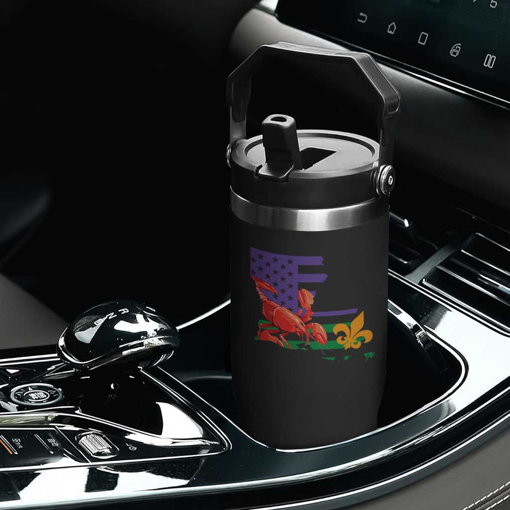 Louisiana Flip Straw Tumbler Louisiana New Orleans Party Custume Beads TS10 Print Your Wear