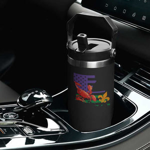 Louisiana Flip Straw Tumbler Louisiana New Orleans Party Custume Beads TS10 Print Your Wear