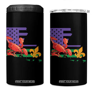 Louisiana 4 in 1 Can Cooler Tumbler Louisiana New Orleans Party Custume Beads TS10 One Size: 16 oz Black Print Your Wear