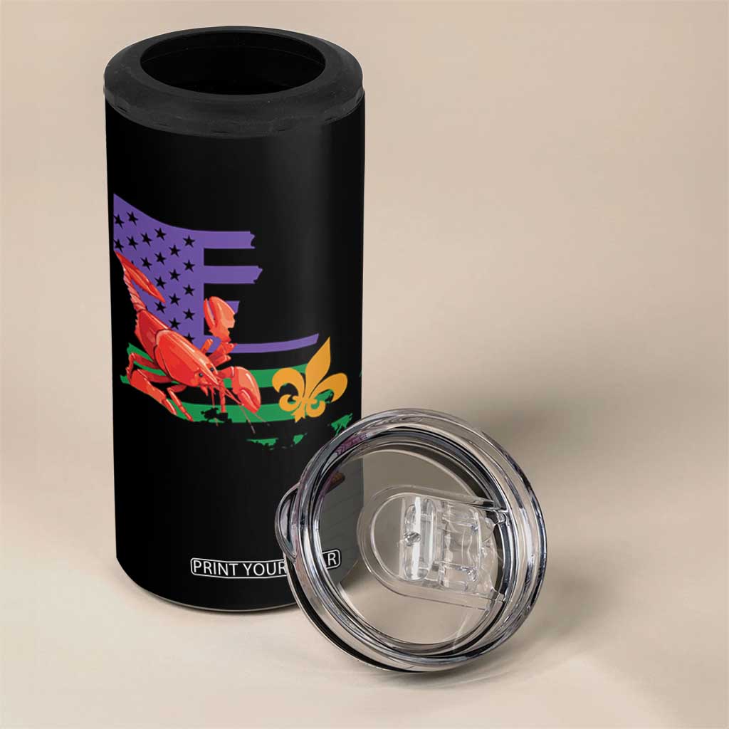 Louisiana 4 in 1 Can Cooler Tumbler Louisiana New Orleans Party Custume Beads TS10 Print Your Wear
