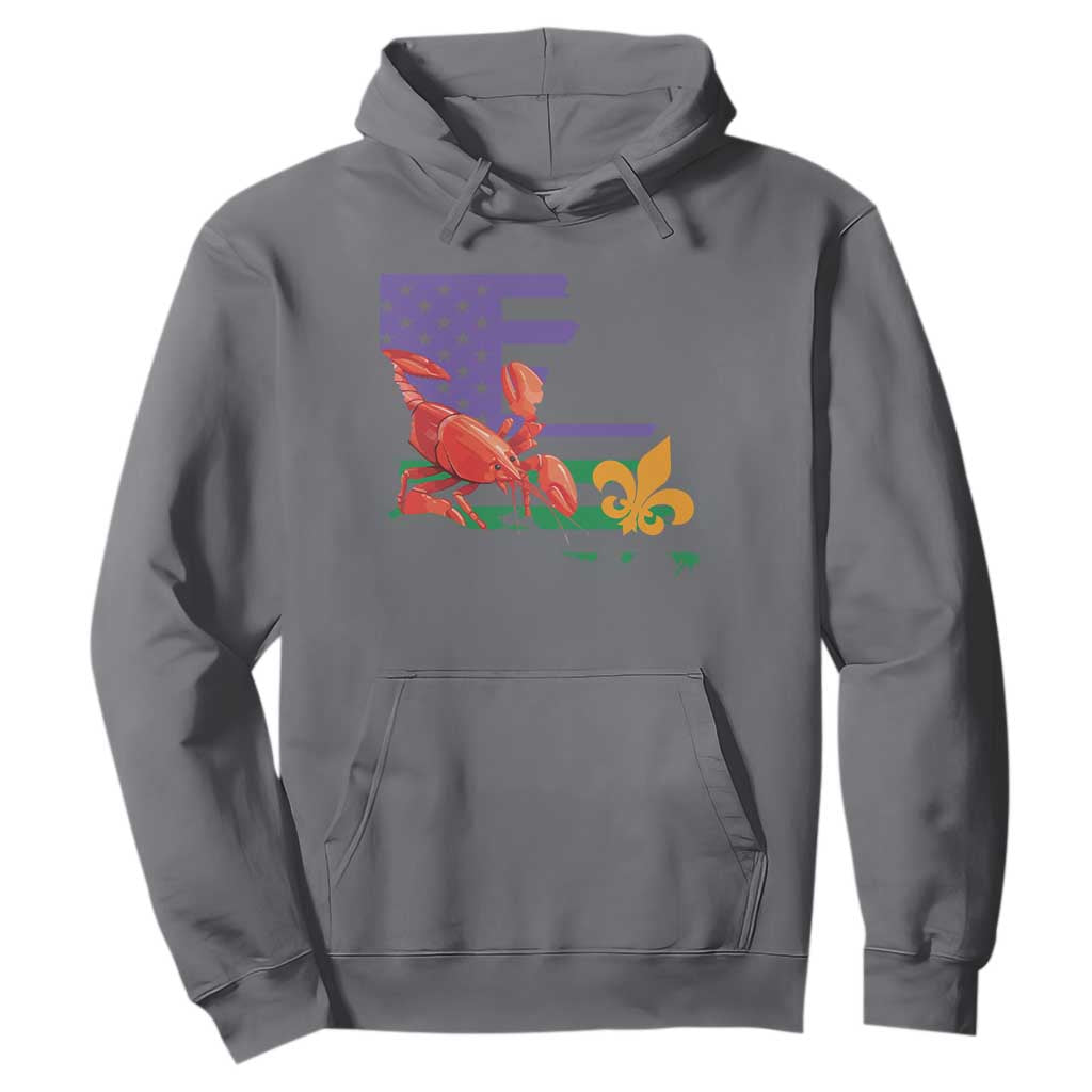 Louisiana Hoodie Louisiana New Orleans Party Custume Beads TS10 Charcoal Print Your Wear