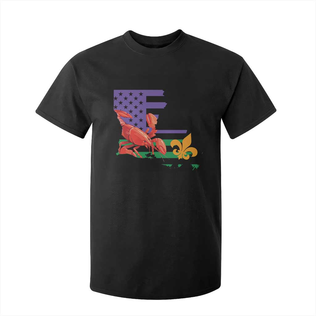 Louisiana T Shirt For Kid Louisiana New Orleans Party Custume Beads TS10 Black Print Your Wear