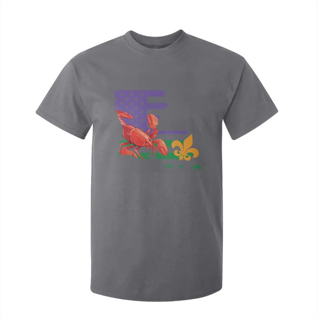 Louisiana T Shirt For Kid Louisiana New Orleans Party Custume Beads TS10 Charcoal Print Your Wear