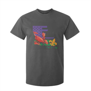 Louisiana T Shirt For Kid Louisiana New Orleans Party Custume Beads TS10 Dark Heather Print Your Wear