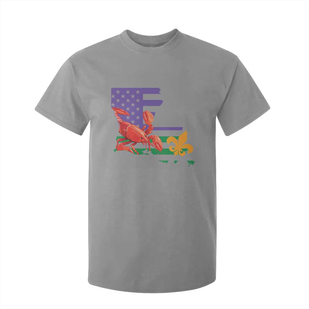 Louisiana T Shirt For Kid Louisiana New Orleans Party Custume Beads TS10 Sport Gray Print Your Wear