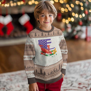 Louisiana Ugly Christmas Sweater Louisiana New Orleans Party Custume Beads TS10 Mocha Mousse Print Your Wear