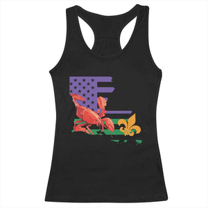 Louisiana Racerback Tank Top Louisiana New Orleans Party Custume Beads TS10 Black Print Your Wear