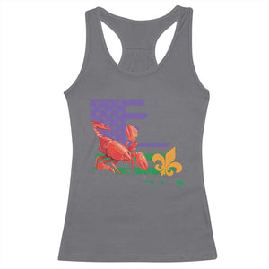 Louisiana Racerback Tank Top Louisiana New Orleans Party Custume Beads TS10 Charcoal Print Your Wear