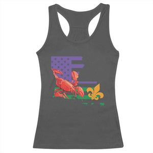 Louisiana Racerback Tank Top Louisiana New Orleans Party Custume Beads TS10 Dark Heather Print Your Wear