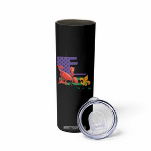 Louisiana Skinny Tumbler Louisiana New Orleans Party Custume Beads TS10 Print Your Wear