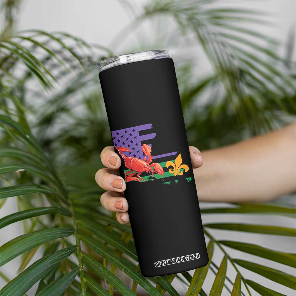 Louisiana Skinny Tumbler Louisiana New Orleans Party Custume Beads TS10 Print Your Wear