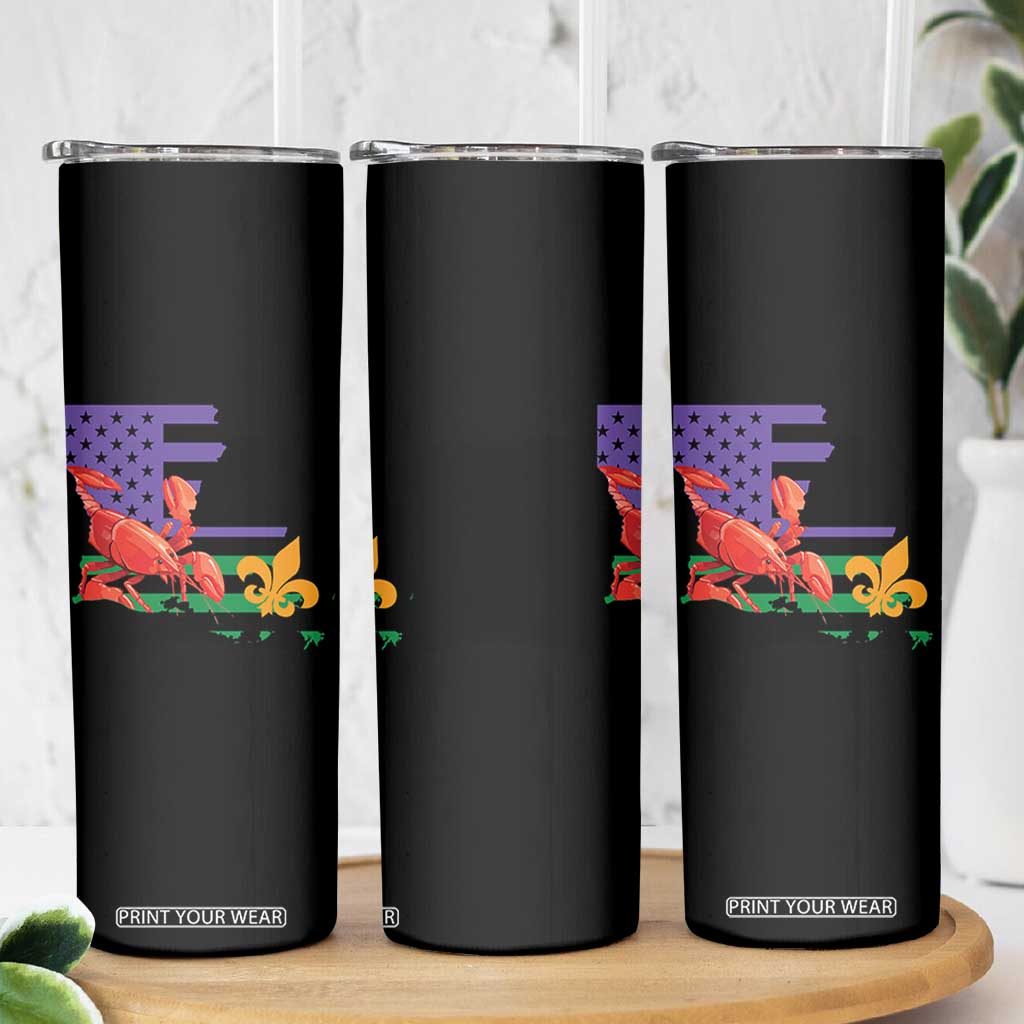 Louisiana Skinny Tumbler Louisiana New Orleans Party Custume Beads TS10 Print Your Wear