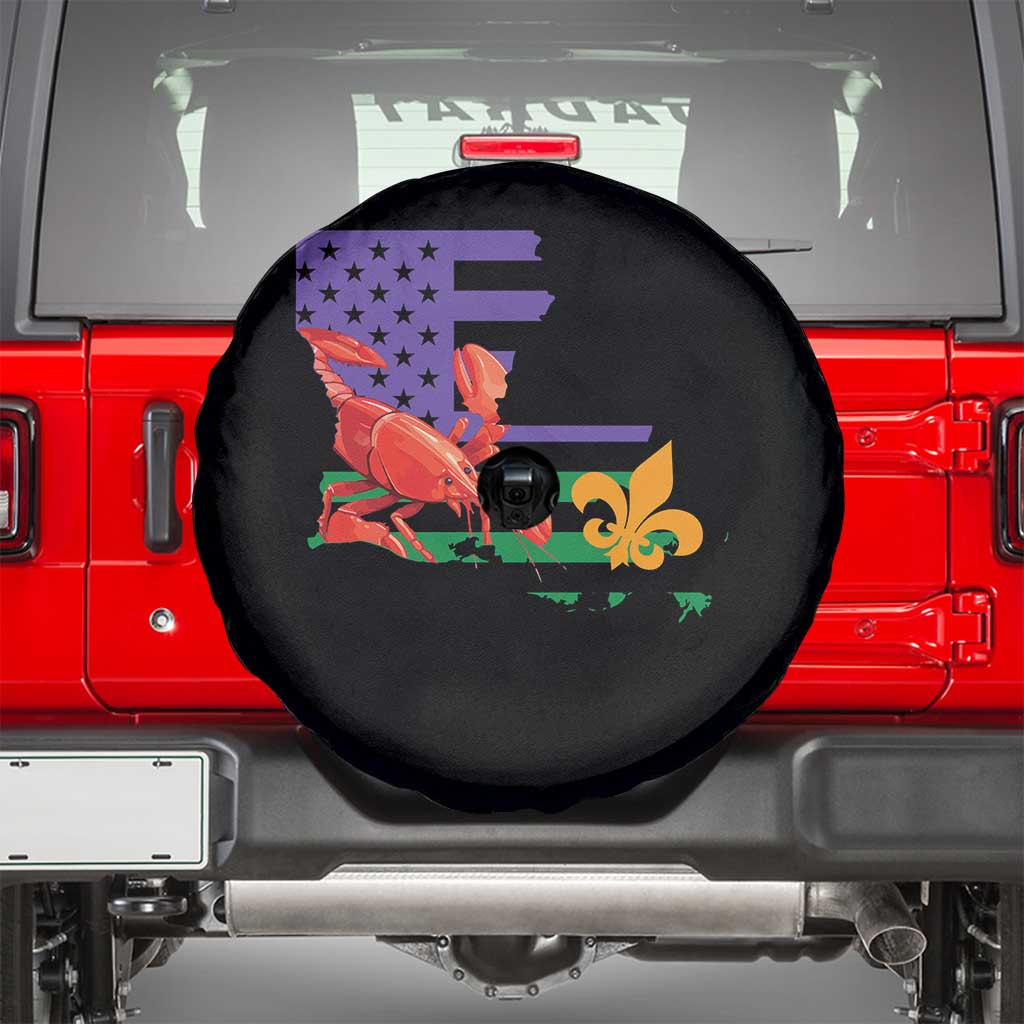 Louisiana Spare Tire Cover Louisiana New Orleans Party Custume Beads TS10 Black Print Your Wear