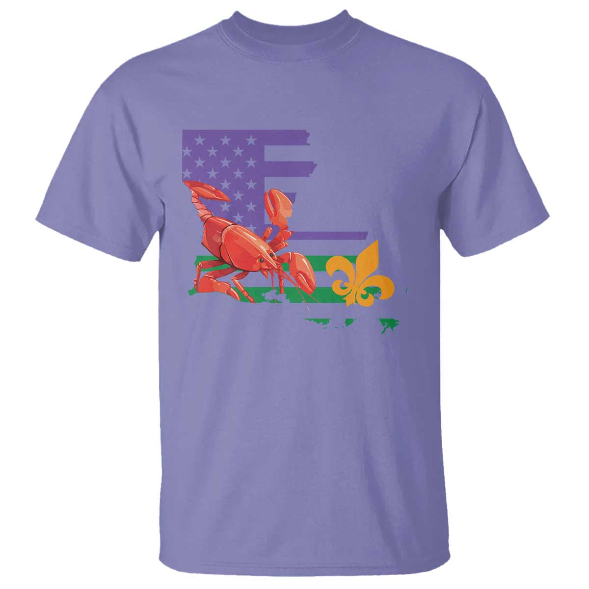 Louisiana T Shirt Louisiana New Orleans Party Custume Beads TS10 Violet Print Your Wear