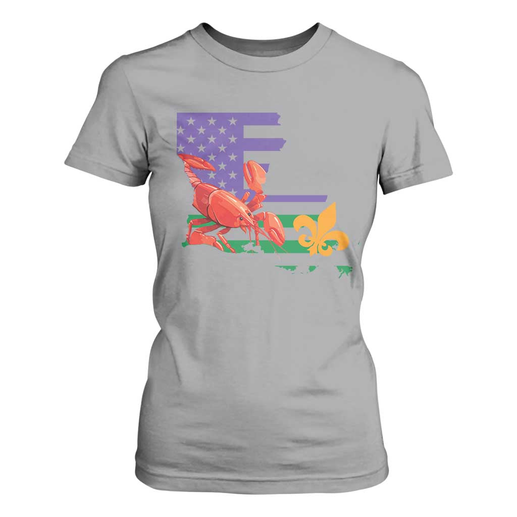 Louisiana T Shirt For Women Louisiana New Orleans Party Custume Beads TS10 Sport Gray Print Your Wear