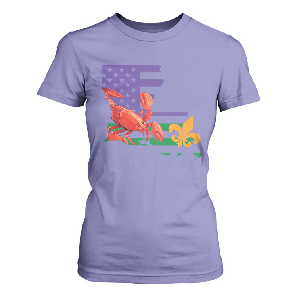 Louisiana T Shirt For Women Louisiana New Orleans Party Custume Beads TS10 Violet Print Your Wear