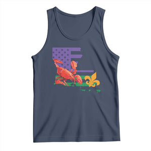 Louisiana Tank Top Louisiana New Orleans Party Custume Beads TS10 Navy Print Your Wear