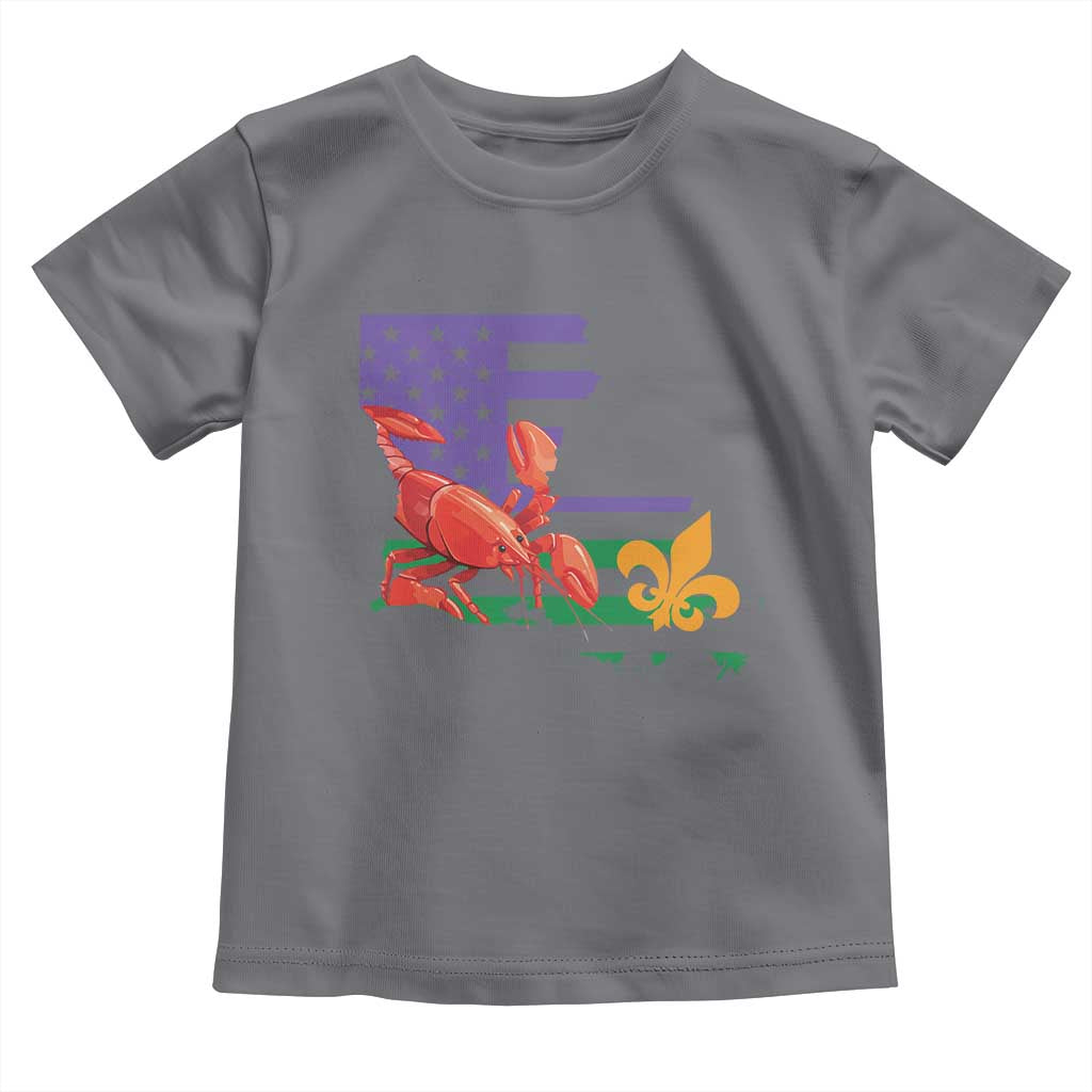 Louisiana Toddler T Shirt Louisiana New Orleans Party Custume Beads TS10 Charcoal Print Your Wear
