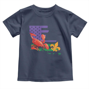 Louisiana Toddler T Shirt Louisiana New Orleans Party Custume Beads TS10 Navy Print Your Wear